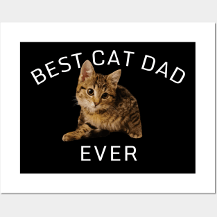 Best Cat DAD Ever, Cat Lover Cute Posters and Art